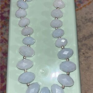 Elegant Blue Beaded Necklace